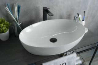 Раковина Gid N9433 51148 накладная белая 61x41x14.5