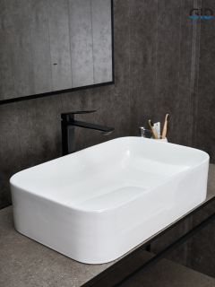 Раковина Gid N9598 51230 накладная белая 61x38x15