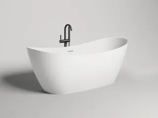 Ванна из искусственного камня Salini Noemi S-Sense 101811G 185x81см белый глянцевый
