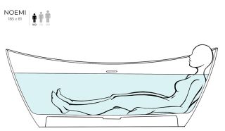 Ванна из искусственного камня Salini Noemi S-Stone 101811SM 185x81см белый матовый