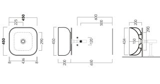 Раковина SIMAS Balloon BA03bi белая 45 см