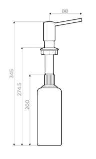 ДОЗАТОР OMOIKIRI OM-02-LG  светлое золото