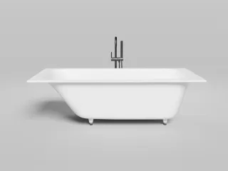 Ванна из искусственного камня Salini Orlanda Kit S-Sense 102112GRF 180x80см RAL полностью