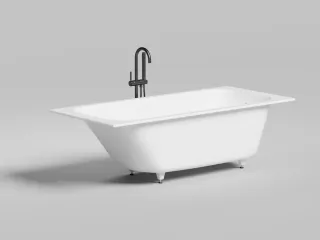 Ванна из искусственного камня Salini Orlanda Kit S-Stone 102122MRH 180x80см RAL снаружи