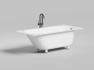 Ванна из искусственного камня Salini Ornella S-Stone 102324MRF 170x80см RAL полностью