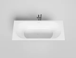 Ванна из искусственного камня Salini Ornella Axis Kit S-Sense 104713MRH 170x70см RAL снаружи