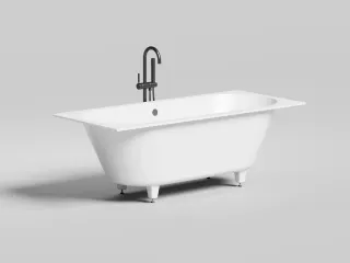 Ванна из искусственного камня Salini Ornella Axis S-Stone 103421MRF 180x80см RAL полностью