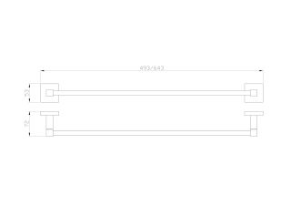 Вешалка для полотенец Wonzon & Woghand Polo WW-8912 хром