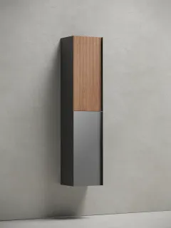 Пенал подвесной Sancos Delta PDL35GR 35см дуб красный/графит