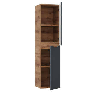 Пенал подвесной Onika Айленд 403087 30 см графит/дуб крафт золотой