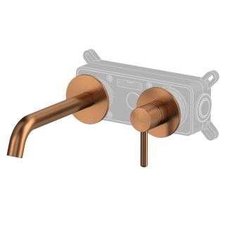 Смеситель для раковины WHITECROSS Y1225CPB брашированная медь