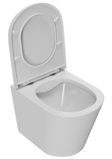 Подвесной унитаз Point Виктория PN41061 безободковый белый