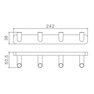 Крючки Raglo R320.054.09 графит