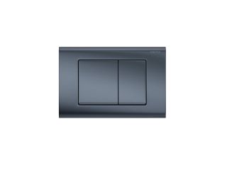 Кнопка смыва Aquatek Pneumo S PNS-0000004 оружейная сталь матовая