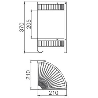 Полочка для ванной Frap F352-1 хром