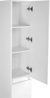 Колонна напольная универсальная "Даллас" СС-00000452 с корзиной, Люкс белая, PLUS