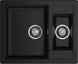 Мойка кухонная GranFest Чёрнаяя Quadro Q-610 K чер