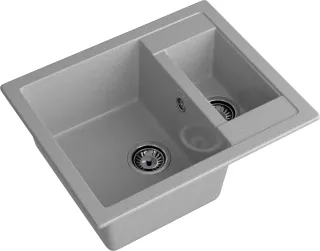 Мойка кухонная GranFest Серая Quadro Q-610 K сер