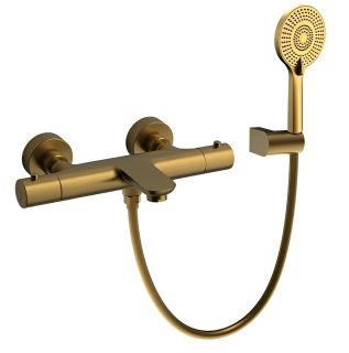 Смеситель для ванны Raiber Graceful RPG-008 с термостатом золото матовое