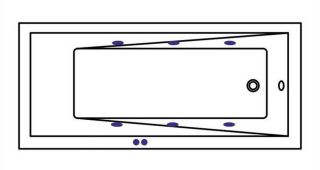 Гидромассажная ванна Whitecross Wave 0101.170075.100.SOFT.BR 170x75см Soft бронза