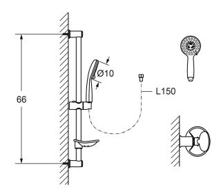 Душевой гарнитур Laguraty 2106 хром