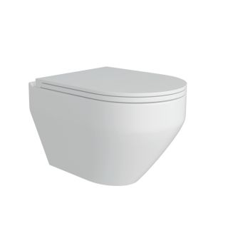 Унитаз подвесной Maretti Calabria безободковый с микролифтом, CA10PBM29-844, белый