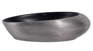 Раковина ABBER Bequem AC2107BS 49см чёрный матовый с серебром