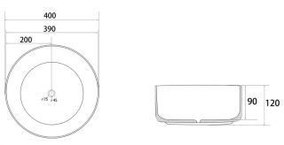 Раковина ABBER Bequem AC2109MP 40см розовый матовый