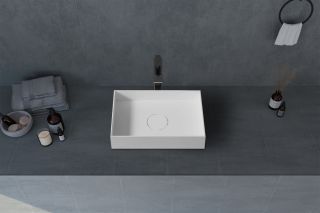 Раковина ABBER Stein AS2621 50см белый матовый