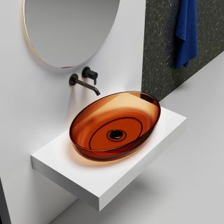 Раковина ABBER Kristall 60см коричневый AT2801Opal