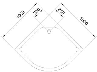 Душевой поддон Royal Bath 100x100см белый RB100HK