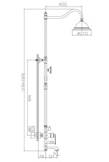 Душевая стойка Haiba HB24181 хром