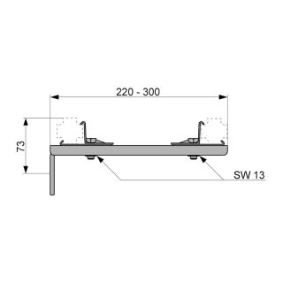 Двойное крепление удлиненное TECE TECEspring S030013
