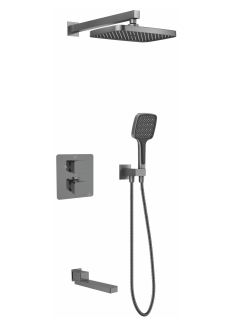 Душевая система Rose R1595T пепельный