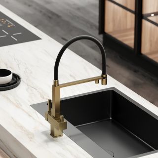 Смеситель для кухни Sancos Moro SC4006BG брашированное золото