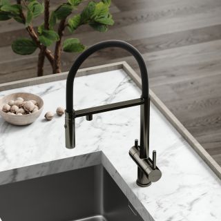 Смеситель для кухни Sancos Imola SC4010GG воронёная сталь