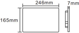 Кнопка смыва Ceruttispa CR05BK черная матовая
