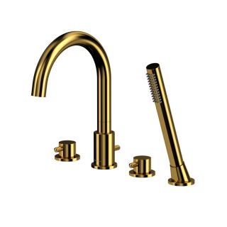 Смеситель на борт ванны Omnires Y золото Y1232GL