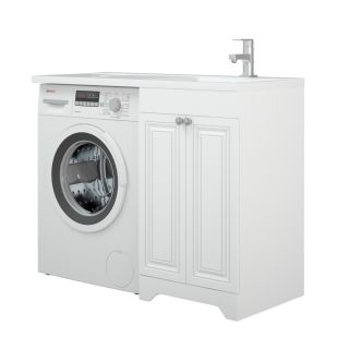 Тумба под раковину Corozo Леон SD-00000890 под стиральную машину 50см белый