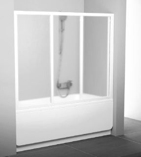 Шторка на ванну Ravak Supernova AVDP3-170 40VV0102ZG Grape профиль белый