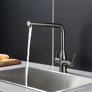 Смеситель для кухни Frap F4396-39 Оружейная сталь