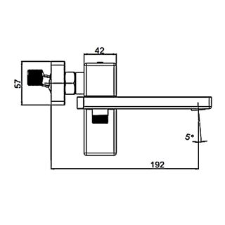 Смеситель для ванны Gappo G3218 хром