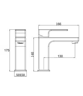 Смеситель для раковины Stella Polar Савойя S3021 однорычажный SP-00001961 сатин