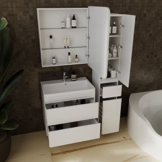 Подвесная тумба под раковину Style Line Атлантика Люкс Plus СС-00002339 70см белый