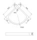Душевой поддон Gemy ST08T 100x100