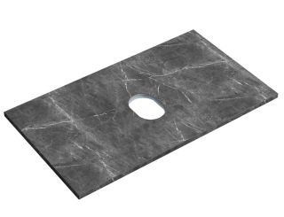 Столешница для ванной комнаты Sancos TT80A1 80см без отверстия под смеситель black sky