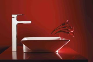 Смеситель для раковины Jacob Delafon STRAYT E98340-CP высокий без донного клапана