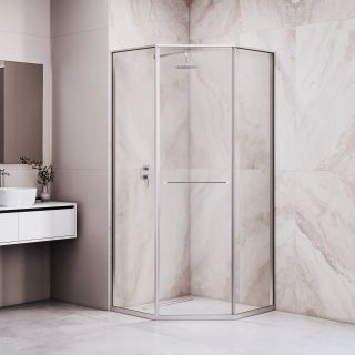 Душевой уголок RGW SV-82 "L" 33328299-11L 90x90 см хром