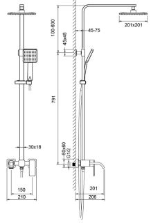 Душевая система Timo Selene SX-1013/03 черный