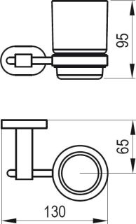 Ravak Держатель со стаканом (стекло) CR 210.00